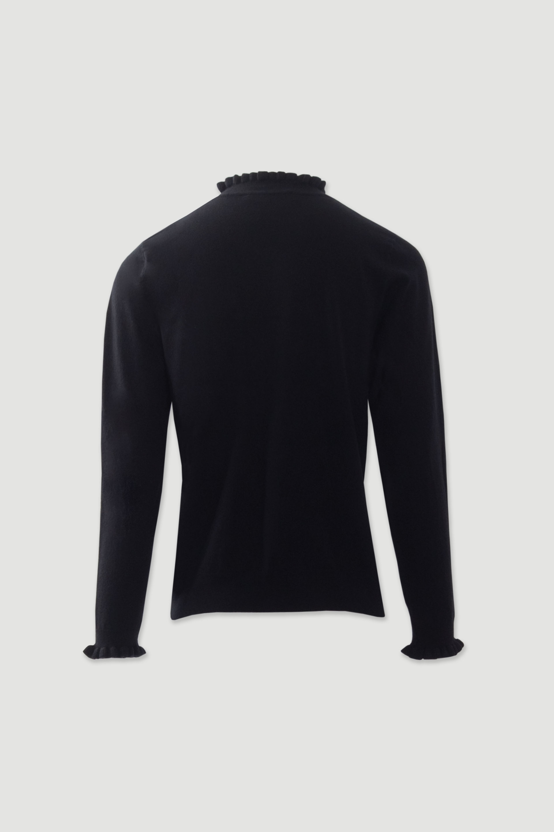 Pull en maille avec volants