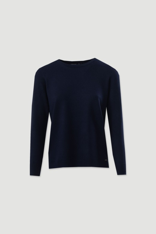 Pull en maille à encolure ronde Pull en maille à encolure ronde