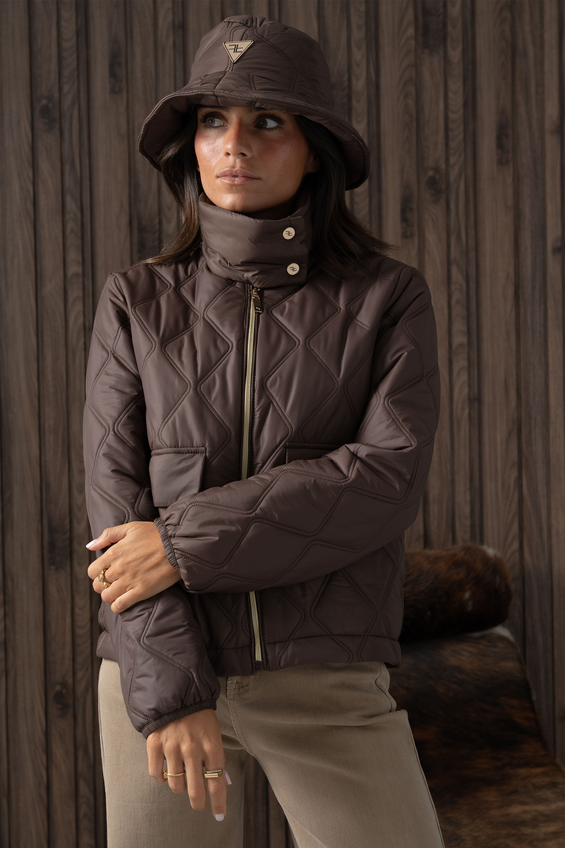 Parka courte matelassée
