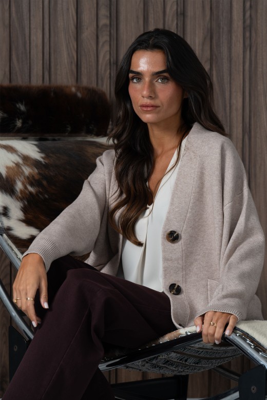 Gilet en maille avec poches plaquées Gilet en maille avec poches plaquées