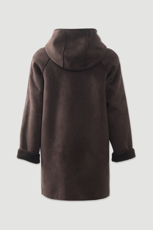 Manteau réversible avec capuche Manteau réversible avec capuche
