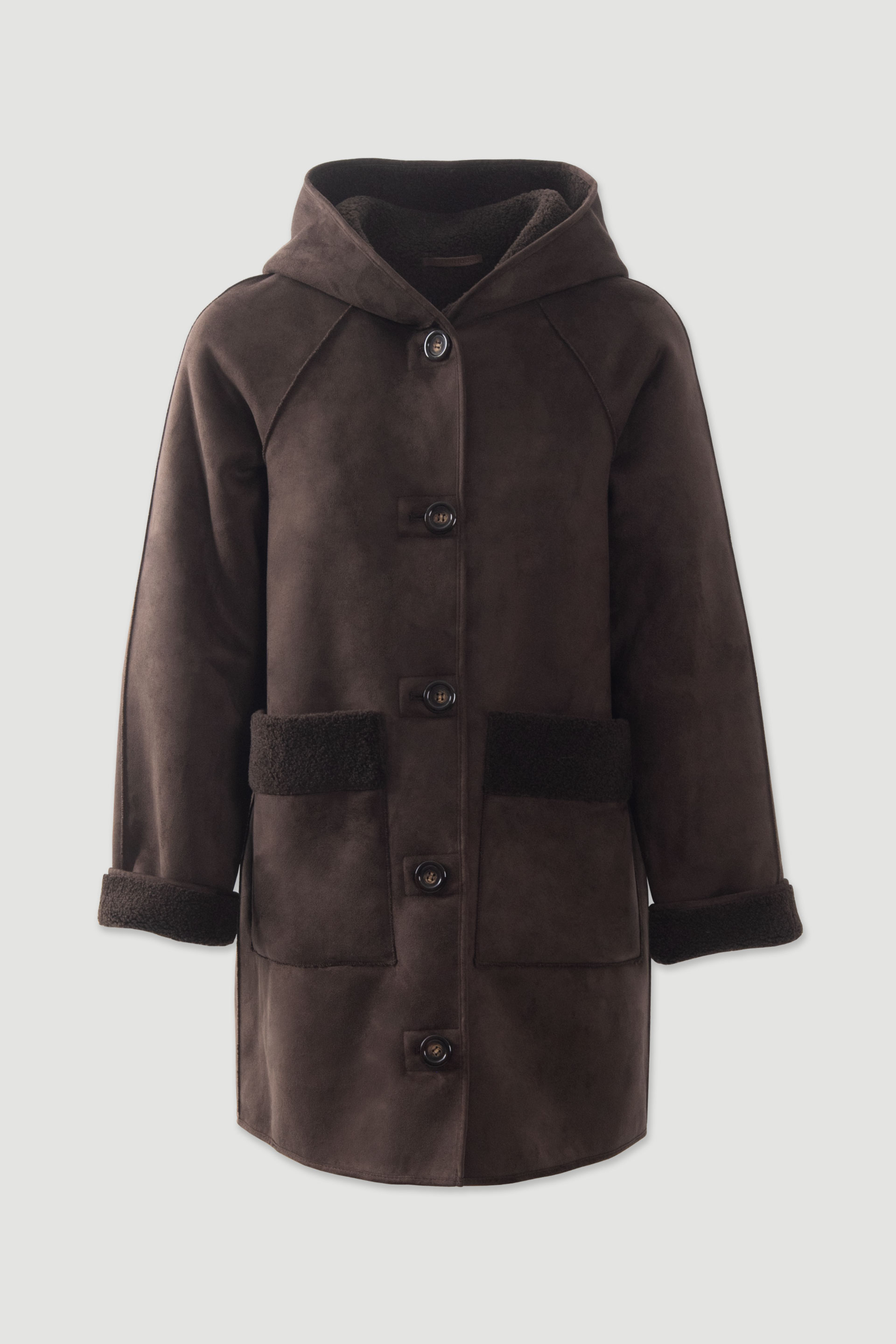 Reversible hooded coat